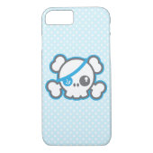 Kawaii Pirate Skull iPhone Case (Achterkant)