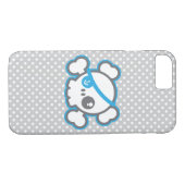 Kawaii Pirate Skull iPhone Case (Achterkant (Horizontaal))