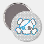 Kawaii Pirate Skull Magnet (Voorkant / Achterkant)