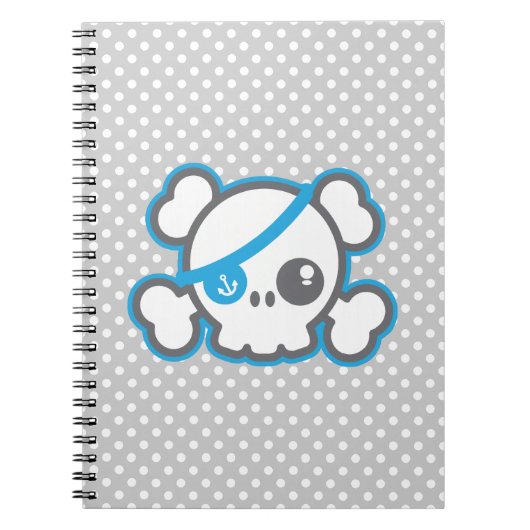 Kawaii Pirate Skull Notitieboek (Voorkant)