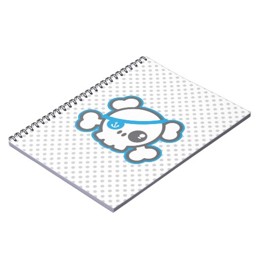 Kawaii Pirate Skull Notitieboek (Linkerzijde)