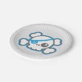 Kawaii Pirate Skull Paper Borden Papieren Bordje (Gekanteld)