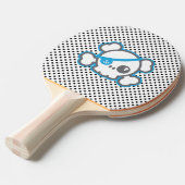 Kawaii Pirate Skull Ping Pong Paddle Tafeltennisbatje (Voorkant Gekanteld)