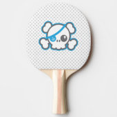 Kawaii Pirate Skull Ping Pong Paddle Tafeltennisbatje (Voorkant)