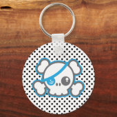 Kawaii Pirate Skull Sleutelhanger (Voorkant)
