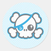 Kawaii Pirate Skull Stickers (Voorkant)