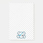 Kawaii Pirate Skull Sticky Note Cards (Voorkant)