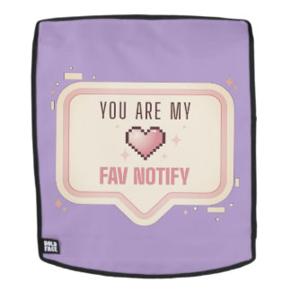 Kawaii Pixel Hart "Je bent mijn favoriete melding" Rugtassen