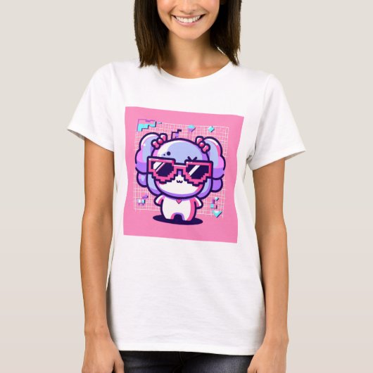 Kawaii Pixel Pal T-shirt (Voorkant)