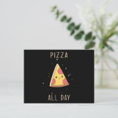 Kawaii Pizza Briefkaart (Staand voorkant)