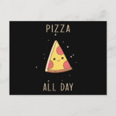Kawaii Pizza Briefkaart (Voorkant)