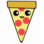 Kawaii Pizza Slice Fotobeeldje Magneet<br><div class="desc">snoepjesmagneet in kawaï - stijl</div>