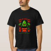 Kawaii Plant Design – Lachende Cactus, Succulent T-shirt (Voorkant)