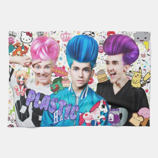 Kawaii Plastic theehanddoek Theedoek (Horizontaal)