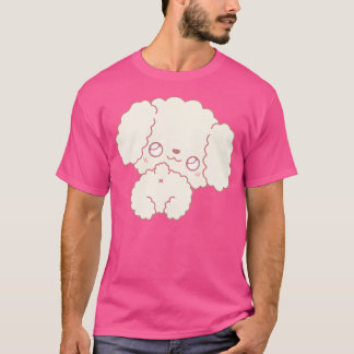 Kawaii Poedel Schattige pluizig in Chibi stijl T-shirt