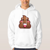 kawaii poep emojis mannen hoogohemd hoodie (Voorkant)