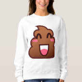 kawaii poep emojis womens sweatshirt (Voorkant)