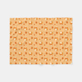 Kawaii Pomeranian Cartoon Dog Fleece Deken (Voorkant (Horizontaal))