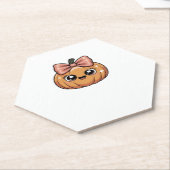 kawaii pompoen Classic T-Shirt Kartonnen Onderzetters (Schuin)