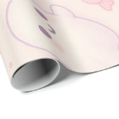 Kawaii Pompoen Halloween Ontwerp Cadeaupapier (Rol Hoek)