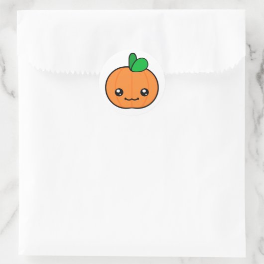 Kawaii Pompoen Halloween Sticker (Tas)