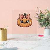 kawaii pompoen Oversized T-Shirt Acryl Bord (Huwelijk)