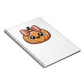 kawaii pompoen Oversized T-Shirt Notitieboek (Rechterzijde)