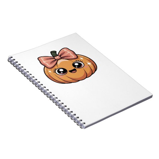 kawaii pompoen Oversized T-Shirt Notitieboek (Rechterzijde)