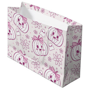 Kawaii pompoenen, geesten en bloemen groot cadeauzakje