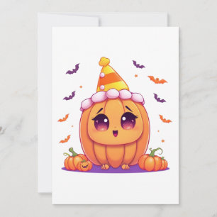 Kawaii Pompoenen Koningin Kaart
