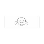 Kawaii pompoenstempel  zelfinktende stempel (Design)