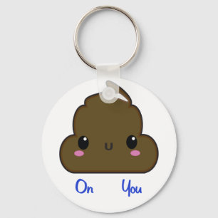 kawaii poo sleutelhanger