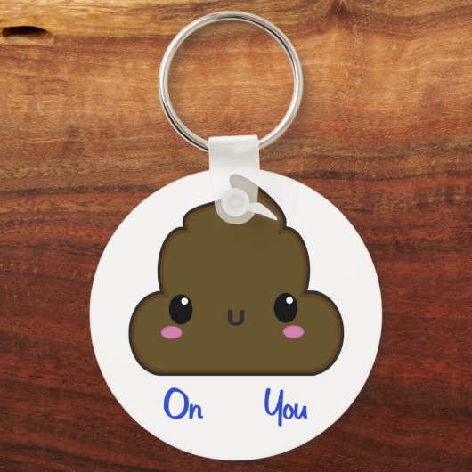 kawaii poo sleutelhanger (Voorkant)