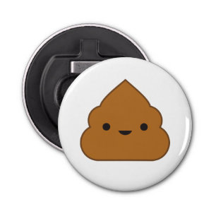 Kawaii Poop Bottle Open Fridge Magnet Button Flesopener