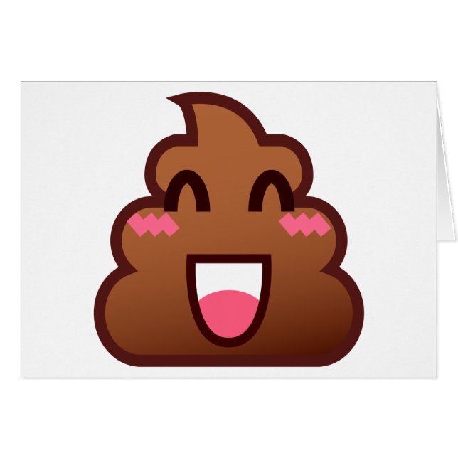 kawaii poop emojis (Voorkant Horizontaal)