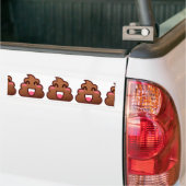 kawaii poop emojis bumpersticker (Op Truck)