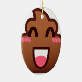 kawaii poop emojis keramisch ornament (Rechts)