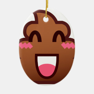 kawaii poop emojis keramisch ornament