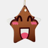 kawaii poop emojis keramisch ornament (Rechts)