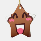 kawaii poop emojis keramisch ornament (Links)