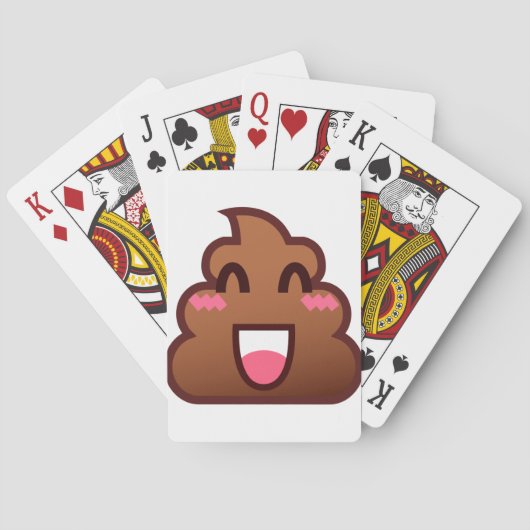 kawaii poop emojis pokerkaarten (Achterkant)