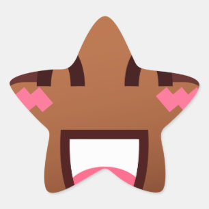 kawaii poop emojis ster sticker