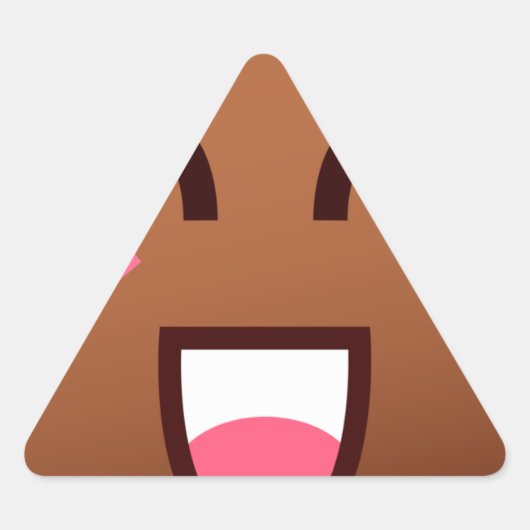 kawaii poop emojis sticker (Voorkant)