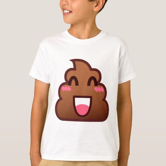 kawaii poop emojis t-shirt (Voorkant)