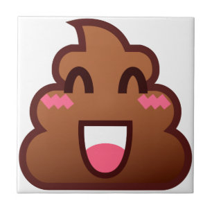 kawaii poop emojis tegeltje