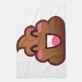kawaii poop emojis theedoek (Verticaal)