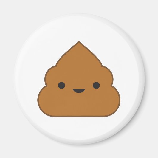 Kawaii Poop Koelkast Magnet (Voorkant)