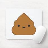 Kawaii Poop Mousepad Muismat (Met muis)