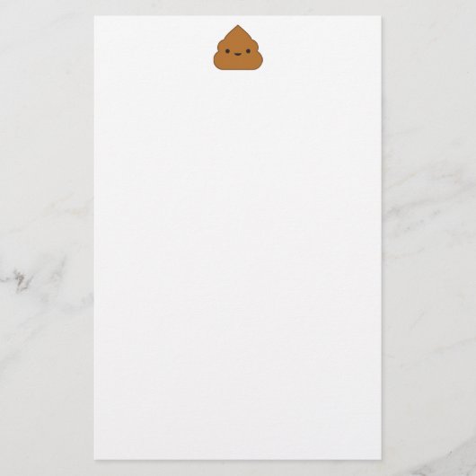 Kawaii Poop Stationery Briefpapier (Voorkant)