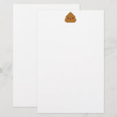 Kawaii Poop Stationery Briefpapier (Voorkant / Achterkant)